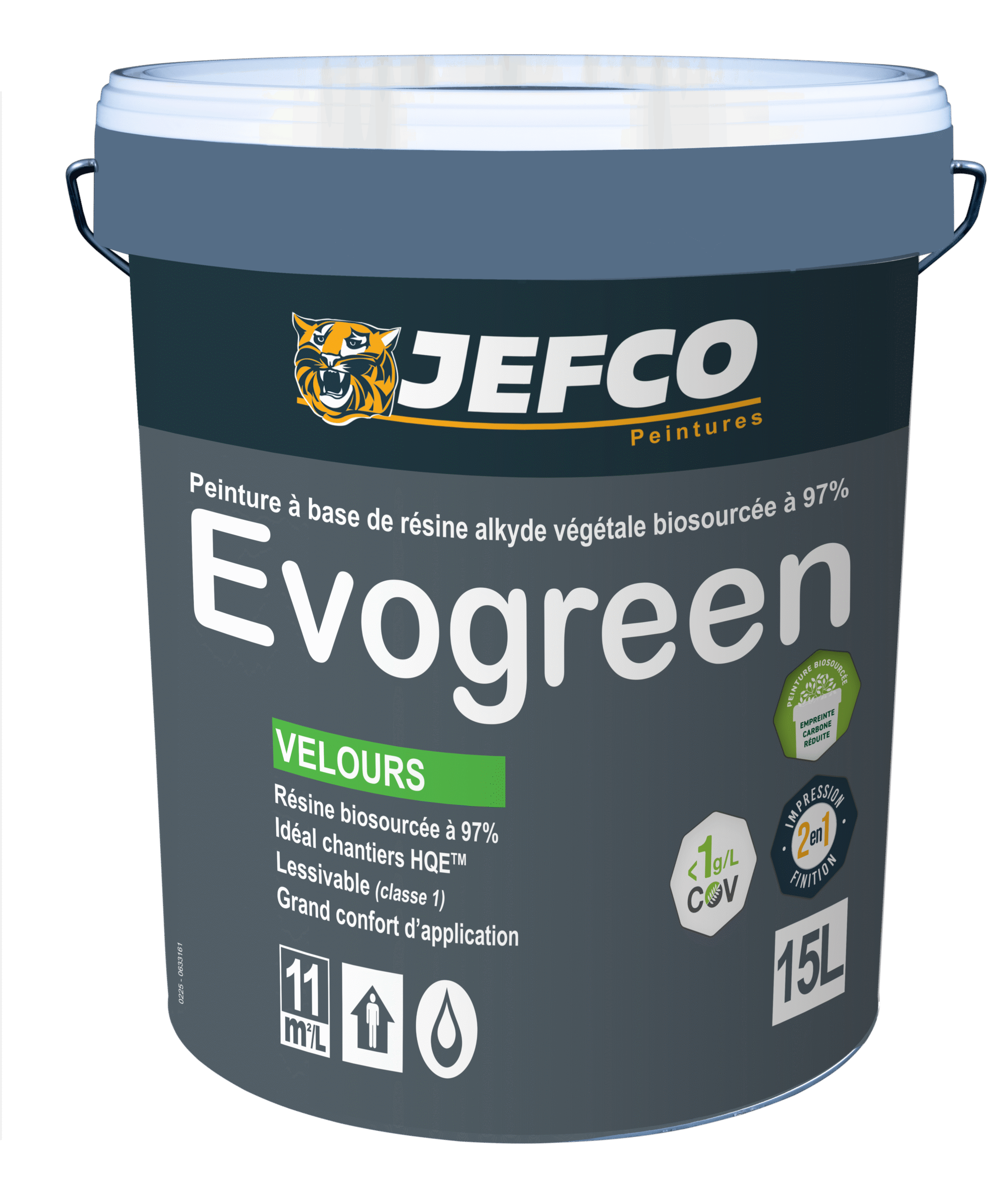 EVOGREEN VELOURS - Peinture intérieure veloutée végétale