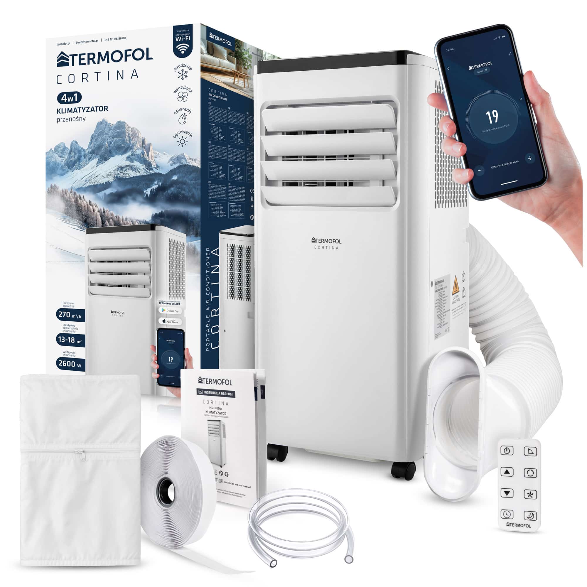 Climatiseur / Chauffage réversible mobile - Cortina 270 – Image 4